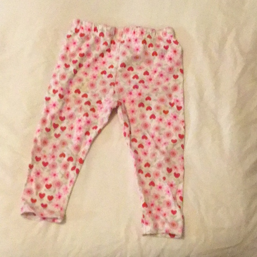 Heart Patterned Baby Leggings